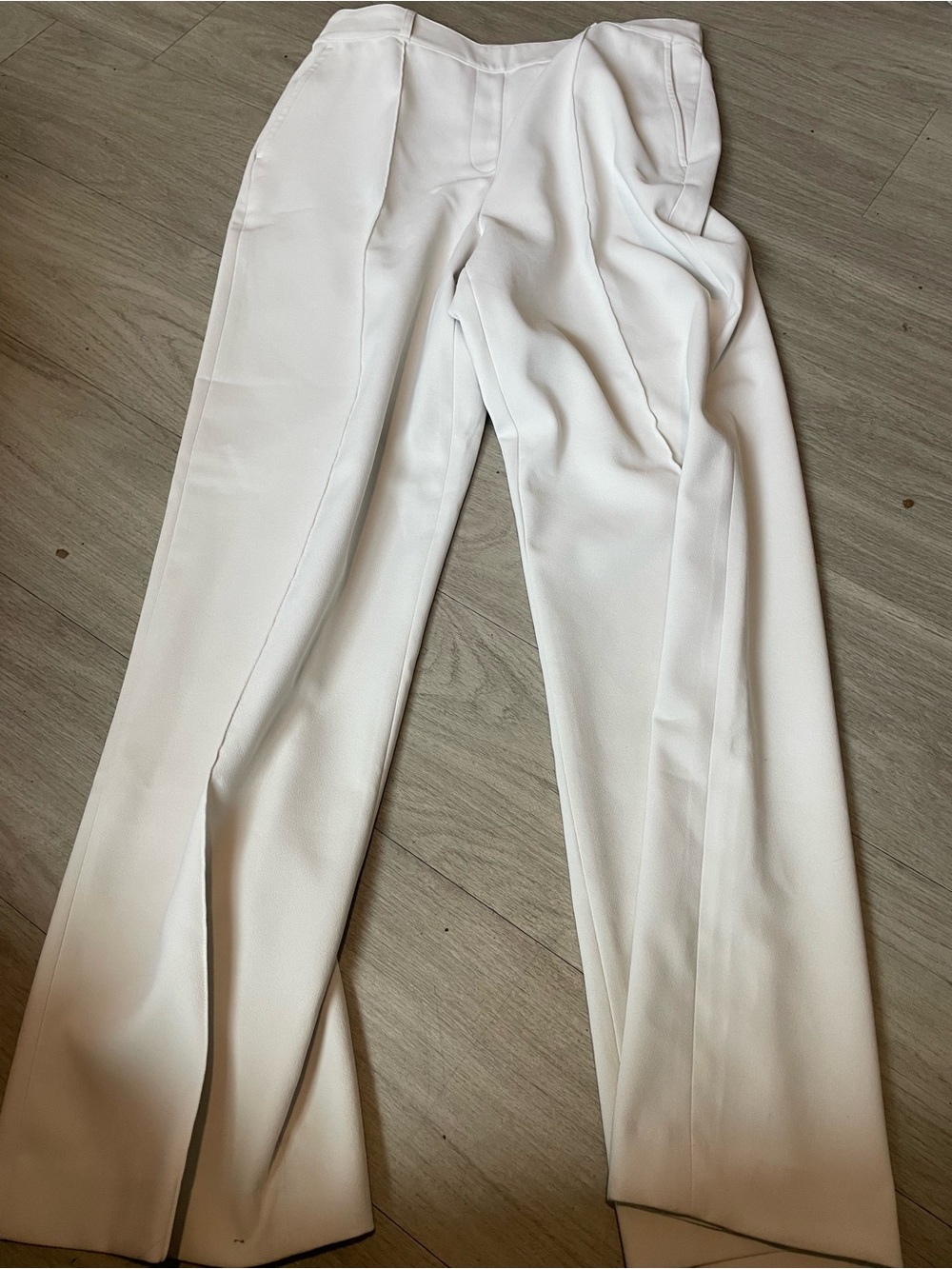 SPANX White Tailored Crepe Trousers
